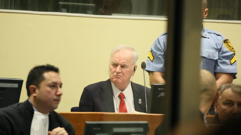 Ratko Mladić u sudnici Međunarodnog krivičnog suda za bivšu Jugoslaviju