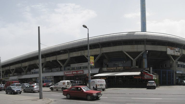 Panorama stadiona Grbavica u Sarajevu